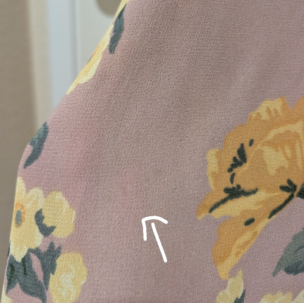 Reformation Pink Off-Shoulder Midi Dress with Yellow Floral Print - Picture 10 of 16